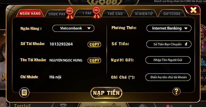 Hướng dẫn Mb66 - Đọc hướng dẫn theo tình huống tài khoản